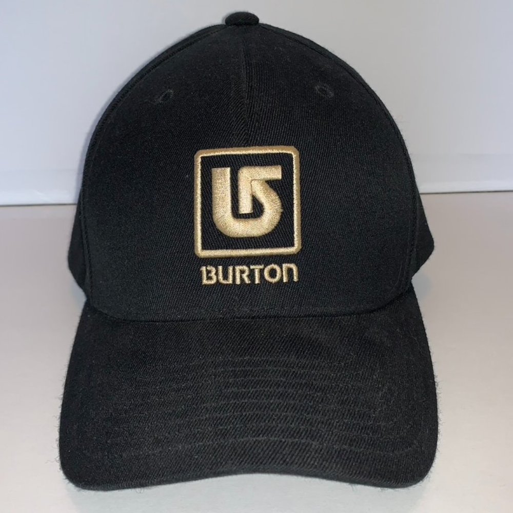 VGUC Burton Flexfit Hat Black Fits like S/M